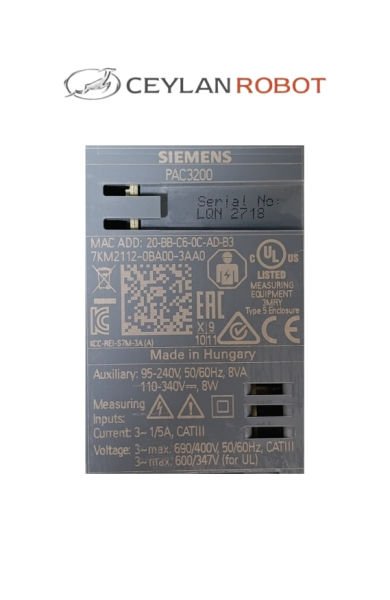 SIEMENS SENTRON PAC3200 - 7KM2112-0BA003AA0 - Enerji İzleme Cihazı