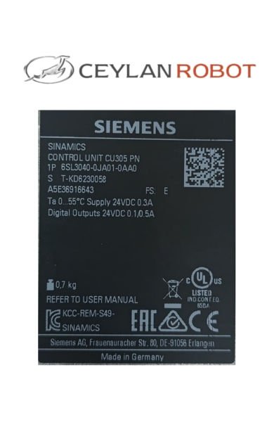 SIEMENS SINAMICS S110 KONTROL ÜNİTESİ CU305 PN ( 6SL3040-0JA01-0AA0)