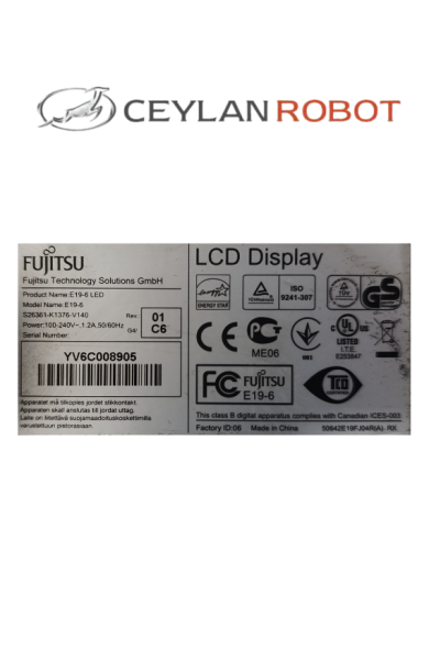 FUJİTSU E19-6 LED 19 İNÇ MONİTÖR (E19-6 LED) (YV6C008905)